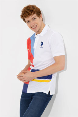 Мужская красная футболка с воротником-поло Неожиданная скидка в корзине - U.s. polo assn фото 4