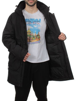 2180 BLACK Куртка мужская зимняя облегченная (130 гр. холлофайбер) - Fashion фото 7