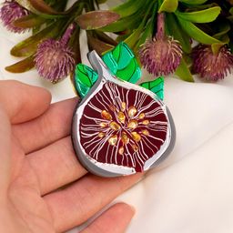 Брошь Инжир