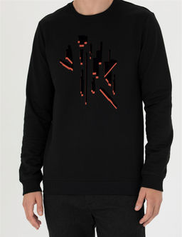 Siyah Regular Fit Sweatshirt - Pierre cardin фото 6