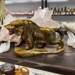 Тигр из камня Тигровый глаз