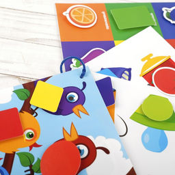 Игрушка развивающая «Весёлые липучки. Блокнот. и, форма»