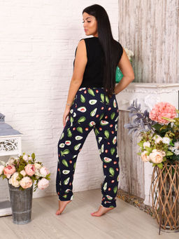 Брюки женские, модель 162М, трикотаж (Авокадо, синий) - Ивановотекстиль фото 3