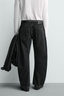 JEANS RELAXED BARREL FIT / Carb?n - Zara фото 3