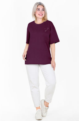 Футболка Эйла Ф-132Б (42-62) кулирка - Лотос фото 7