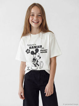 Mickey Mouse Bask?l? K?z ?ocuk Ti??rt 2li