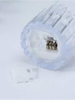 Цена за 2 шт. Светодиодная свеча LED - ночник RISALUX «Снежная королева», от батареек 3×LR1130, прозрачный, 5.5×5.5×5 см