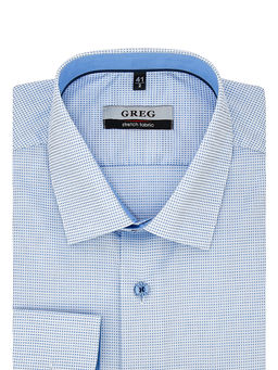 Сорочка мужская длинный рукав GREG 124/237/5806/ZN/1p STRETCH  фото 4