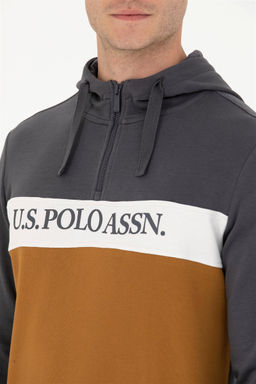 U. S. Polo Assn Мужской свитшот антрацитового цвета - U.s. polo assn фото 7