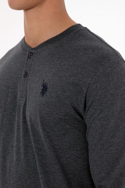 Erkek Antrasit Melanj Pijama Tak_m_ Sepette S_rpriz _ndirim - U.s. polo assn фото 7