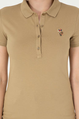 Женская футболка цвета хаки - U.s. polo assn фото 6
