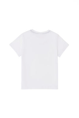 Детская белая футболка с круглым вырезом - U.s. polo assn фото 3