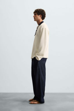 TEXTURED SWEATSHIRT WITH DRAWSTRING - Zara фото 4