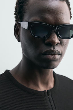 RIBBED HENLEY NECK T-SHIRT - Zara фото 6