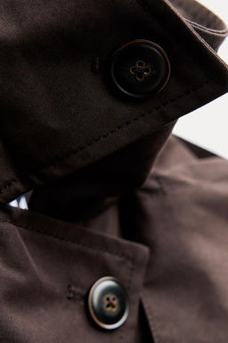 ZW COLLECTION SHORT HOODED TRENCH COAT - Zara фото 9