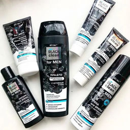 BLACK CLEAN for Men Лосьон после бритья с активным углем, 150 мл