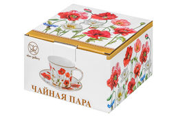 Чайн. пара 2 пр. 270 мл 12,5*9,5*7 см Маки NEW BONE CHINA - Elan gallery фото 18
