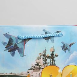 Пакет подарочный ламинированный, упаковка, С днём защитника отечества, ML 23 х 27 х 8 см - Доступные радости фото 3
