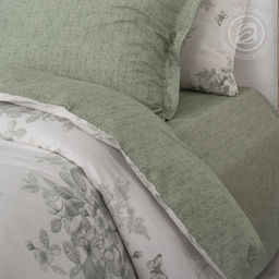 Постельное белье Кэрри (сатин Престиж) 1,5 сп./Пододеяльник (молния): 1 шт. - 215*145; Простыня: 1 шт. - 220*200; Наволочка (клапан, ушки): 2 шт. - 70*70 Престиж - Артпостель фото 4