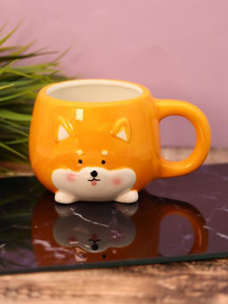 Кружка керамическая Corgi, orange, 450 мл