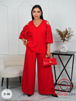 нарядный костюм кофта и штаны широкие