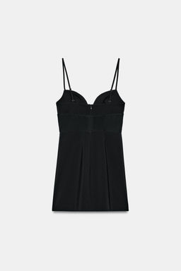 VESTIDO CORSETERO COMBINADO / Negro - Zara фото 7