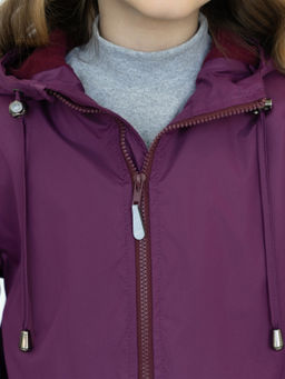 Ветровка детская для девочки пурпур