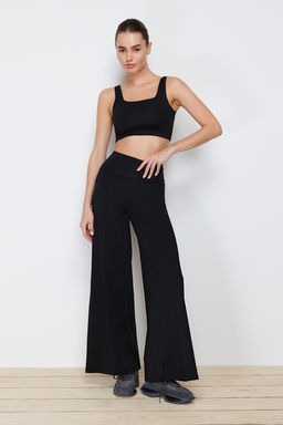 Siyah Scuba/Dalg?c Genis Paca Beli Katlanabilir Orme Spor Esofman Alt? TWOAW23EA00016 - Trendyolmilla фото 2