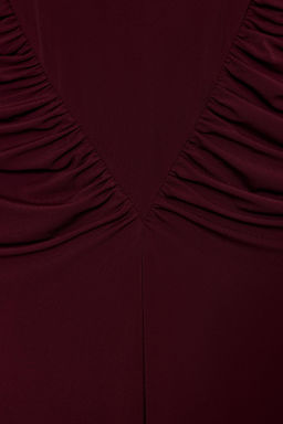 VESTIDO CORSETERO DRAPEADO / Burgundy - Zara фото 10