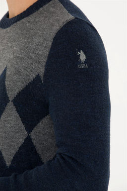 U. S. Polo Assn Мужской темно-синий свитер - U.s. polo assn фото 7