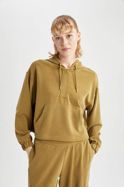 DeFactoFit Oversize толстовка премиум-класса для спортсменов с капюшоном  фото 4