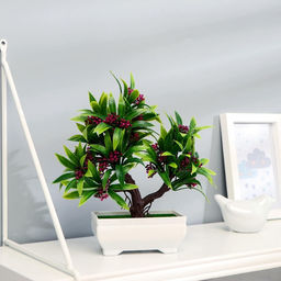 Бонсай искусственный в горшке «Деревце яркое», 10×20 см, МИКС