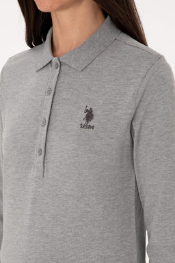 Kad_n Gri Melanj Basic Sweatshirt - U.s. polo assn фото 7