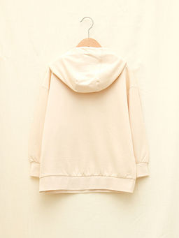 Kap??onlu Bask?l? Uzun Kollu Erkek ?ocuk Sweatshirt - Waikiki фото 2