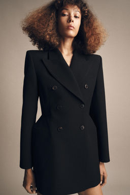 ZW COLLECTION DOUBLE-BREASTED BLAZER DRESS - Zara фото 4