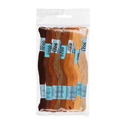 Нитки для вышивания Gamma набор мулине № 10 100% хлопок 9 цв. x 8 м