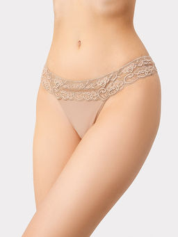 Цена за 2 штуки! Трусы женские стринги в коричневом оттенке