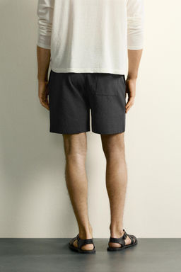 BERMUDA REGULAR FIT SEERSUCKER CONFORT / Gris antracita - Zara фото 3