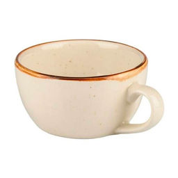 Чашка чайная 200мл Премиум "Бежевый в крапинку с отводкой" арт. 15ЧЧ20006