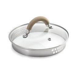 LR02-340 Кастрюля LARA (нерж) Берлин 16x9см, 1,7л, капс.дно,шкала,силик.накл,крыш.дуршлаг ()  фото 5