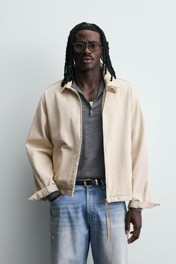 DENIM ZIP-UP JACKET