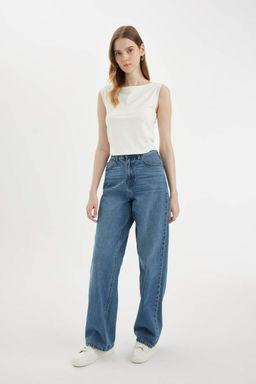 Приталенная футболка с коротким рукавом - Defacto фото 5