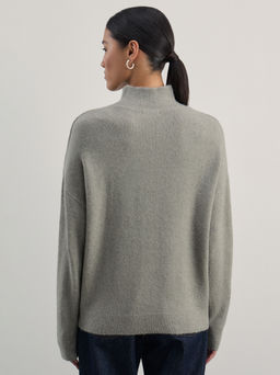 Базовый джемпер с воротником стойкой / Zarina  фото 5