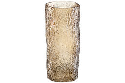 Ваза 14*14*31,5 см 3,9 л, коричневая, стекло