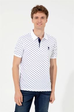 U. S. Polo Assn Мужская белая футболка с воротником-поло - U.s. polo assn фото 9