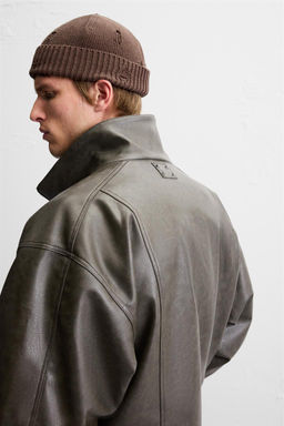 LEATHER EFFECT JACKET - Zara фото 5