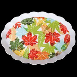 Поднос овальный 41х29 см / BV3426 /уп 80/ волнистый край - ГалеонТрейд фото 9