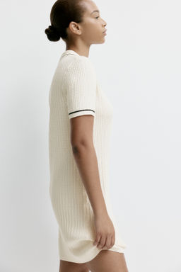 Vestido polo en punto trenzado - H&m фото 6