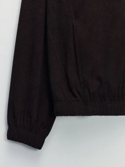 Толстовка из вельвета на молнии / Zarina