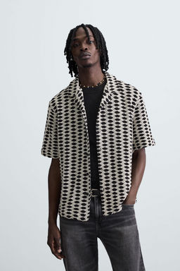 CONTRAST JACQUARD SHIRT - Zara фото 16